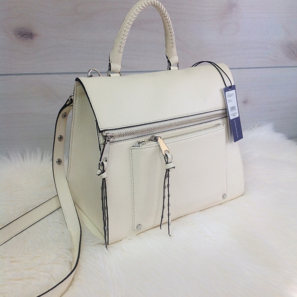 Rebecca Minkoff Jane Satchel Tote Antique White